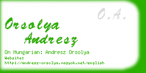 orsolya andresz business card